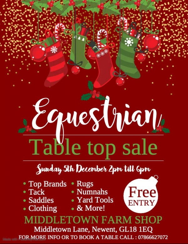 Second Hand tack and equestrian equipment sale